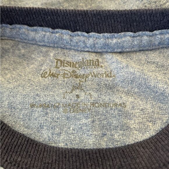 Disneyland Walt Disney World Girl's Blue Mickey Mouse Crew Neck Tee Shirt Small - Picture 3 of 7